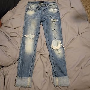 Buckle Black skinny jeans